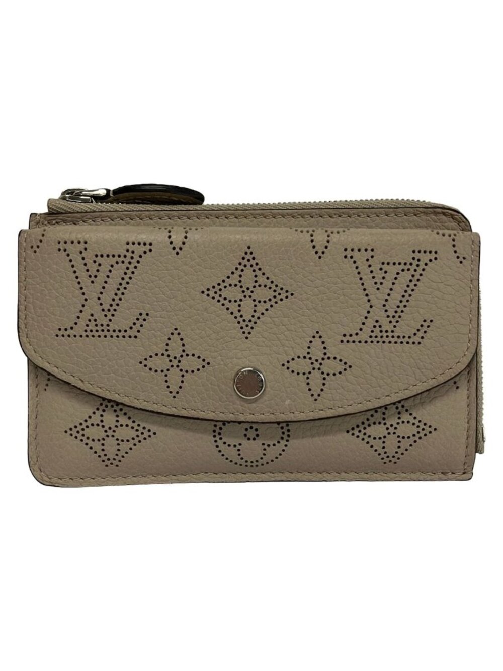 Louis Vuitton Coin Purse Mahina Porte Cartes Recto Verso Galet Leather Cowhide
